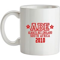 ABE Always Bet England mug.