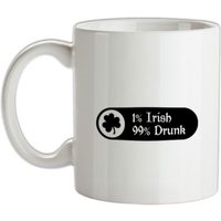 1% Irish 99% Drunk mug.