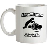 A True Wingman mug.