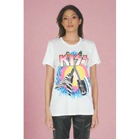 Lauren Moshi Wolf KISS Animalize T-Shirt Size: S Colour: White