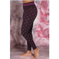 Spiritual Gangster Rosaline Love Sculpt Jacquard Seamless Leggings Size: XS/S Colour: Red