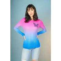 Lauren Moshi McKinley Diamond Butterfly Thermal Top Size: M Colour: Multi