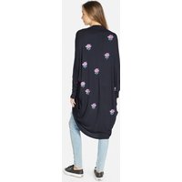 Lauren Moshi Ramona Crystal Roses Wrap Cardigan Size: M/L Colour: Black
