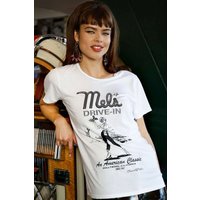 Lauren Moshi Wolf Mels Drive-In T-Shirt Size: XS Colour: White