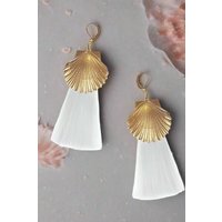 Suzywan DELUXE Sea Shells Tassel Mermaid Earrings Colour: Gold