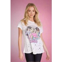 Lauren Moshi Bess Barbie Vintage T-Shirt Size: L Colour: White