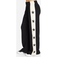 Lauren Moshi Tawny Stars Wide Leg Pants Size: M Colour: Black
