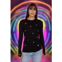 Lauren Moshi McKinley Neon Stud Elements Thermal Top Size: XL Colour: Black