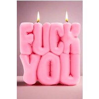 Wavey Casa FUCK You Pink Puffer Candle Colour: Pink