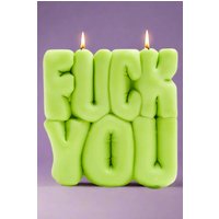 Wavey Casa FUCK You Lime Puffer Candle Colour: Lime