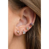 Girls Crew Blast Off Earring Stud Set Colour: Gold