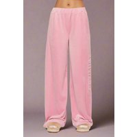 Samii Ryan Optimist Velour Sweatpants Colour: Pink Size: S