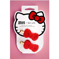 Hello Kitty x Kitsch Recycled Plastic Creaseless Clips 2pc Set Colour: Red