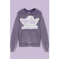 Boys Lie Aura Let Love Guide My Way Racer Hoodie Colour: Purple Size: M/L