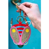 Packed Party Buzz Buzz Charging Cord Keyring Colour: Gold