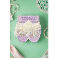 Packed Party Better with a Bow Lace Shoe Charms