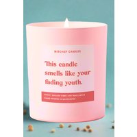 Funny Birthday Gift Soy Wax Candle Smells Like Your Fading Youth Colour: Pink Scent: Pink Blossom