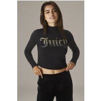 Juicy Couture 25th Anniversary Mock Neck Tee Size: L Colour: Black