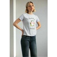 Daisy Street Toadally Adorable Baby Tee Colour: Gray Size: UK 12