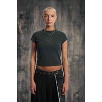 The Ragged Priest Cross My Heart Baby Tee Size: 12 Colour: Black