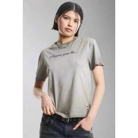 The Ragged Priest Liar Slogan Tee Colour: Gray Size: UK 6