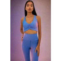 Beach Riot Mindy Gym Top in Imperial Two Tone Rib Size: L Colour: Purple