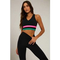 Beach Riot Elora Gym Crop Top Size: M Colour: Black
