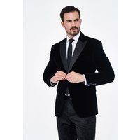 Cavani Rosa Black Velvet Blazer