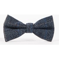 Scott blue tweed bow tie