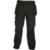 DeWalt Mens Pro Canvas Work Trousers Black 34″ 31″