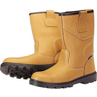 Draper Mens Rigger Style Safety Boots Tan Size 12