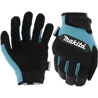 Makita Durahide Leather Palm Performance Gloves Black / Blue M Pack of 1
