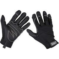 Sealey Tactouch Mechanics Gloves Black / Red L