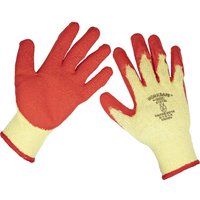Sealey Worksafe Super Grip Gloves Orange XL Pack of 12