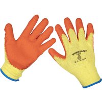 Sealey Worksafe Super Grip Gloves Orange XL Pack of 6