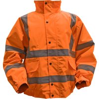 Sealey Quilted Lining Hi Vis Jacket Orange 2XL