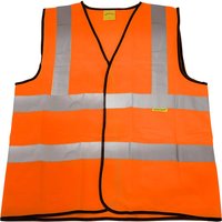 Sealey WorkSafe Hi Vis Waistcoat Orange L