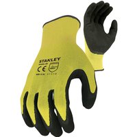 Stanley SY18L Waterproof Grip Gloves Black / Yellow L Pack of 1