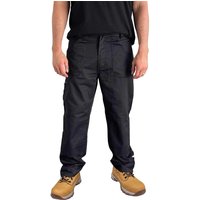 Stanley Mens Texas Cargo Work Trousers Black 34″ 31″