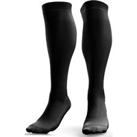 Compression Socks for Men & Women (20-30 mmHg) (Black/White, Pair)