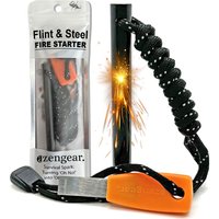 Camping Flint and Steel Fire Starter, Ferro Rod, HSS Striker
