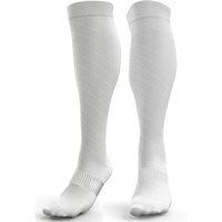 Compression Socks for Men & Women (20-30 mmHg) (Black/White, Pair)