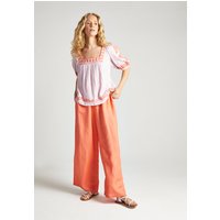 Paulina Wide Leg Trouser In Orange