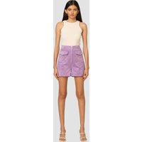 Jackson Purple Suede Shorts