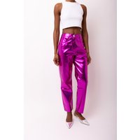 Lupe Magenta Metallic Trousers
