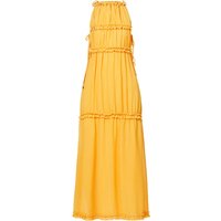 Dallas Orange Ruffle Maxi Dress