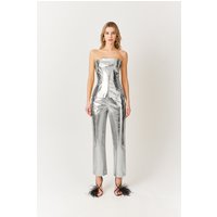 Johanna Silver Bandeau Top