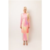 Carolina Multi Sheer Embellished Maxi Dress