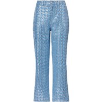 Bambi Sequin Embellished Denim Trousers