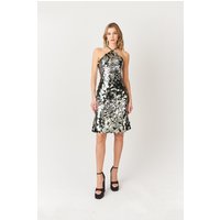 Austin Sequin Halterneck Midi Dress